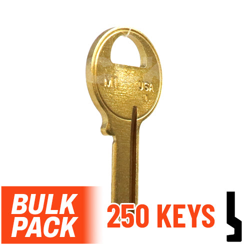 Uncut Key Blank | Master Padlock | M1 - 250 Pack by Ilco Padlock Key Ilco