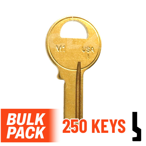 Uncut Key Blank | Master Padlock | M1 - 250 Pack by Ilco Padlock Key Ilco