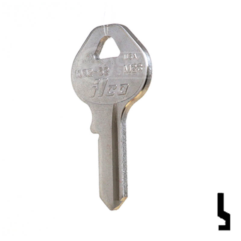Uncut Key Blank | Master Padlock | M23 Padlock Key Ilco