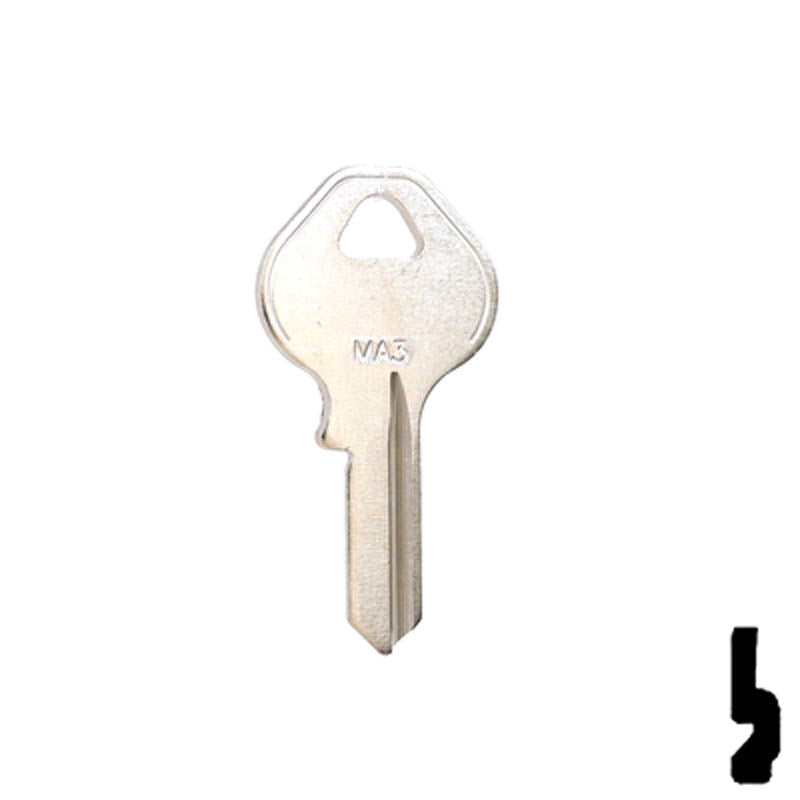 Uncut Key Blank | Master Padlock | MA3 Padlock Key Ilco