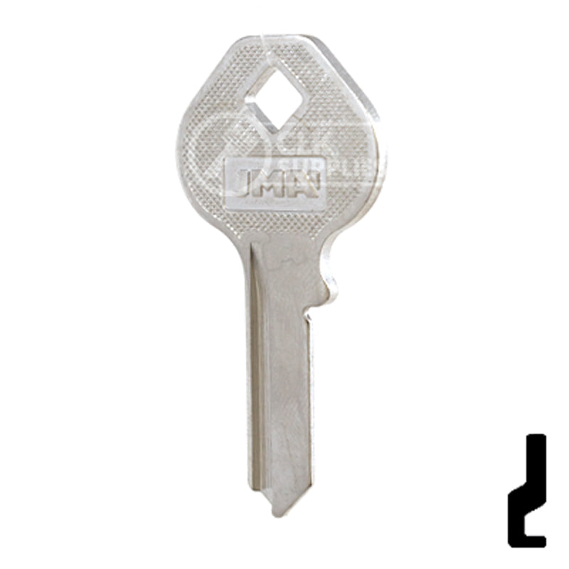 Uncut Key Blank | Master Padlock | MAS-12D, M4 Padlock Key JMA USA
