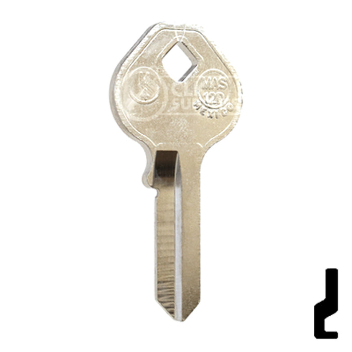 Uncut Key Blank | Master Padlock | MAS-12D, M4 Padlock Key JMA USA