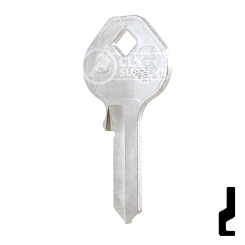 Uncut Key Blank | Master Padlock | MAS-12D, M4 Padlock Key JMA USA