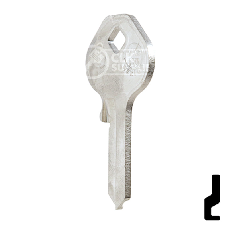 Uncut Key Blank | Master Padlock | MAS-12D, M4 Padlock Key JMA USA