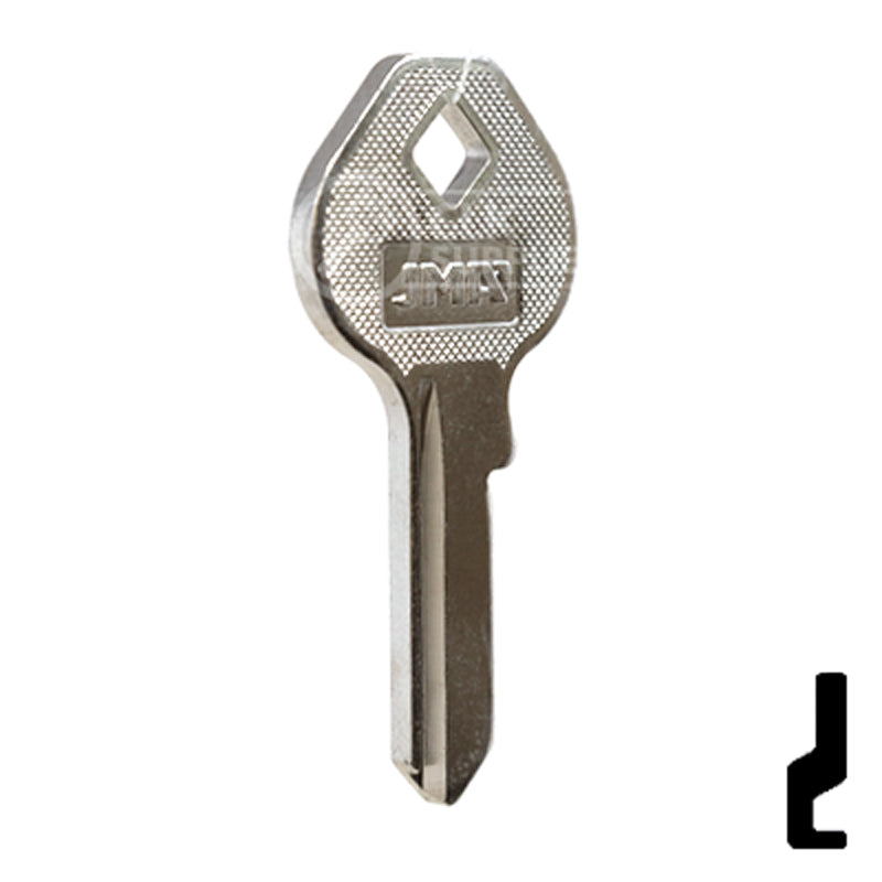Uncut Key Blank | Master Padlock | MAS-12D, M4 Padlock Key JMA USA