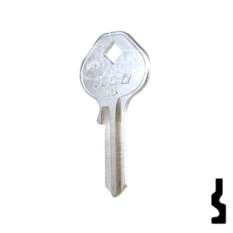 Uncut Key Blank | Mintcraft Padlock | 1643 Padlock Key Ilco