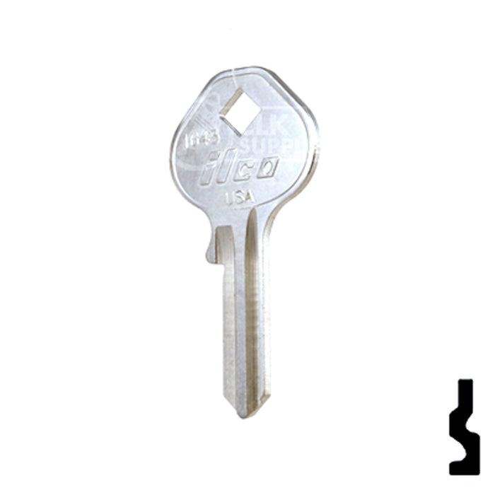 Uncut Key Blank | Mintcraft Padlock | 1643 Padlock Key Ilco