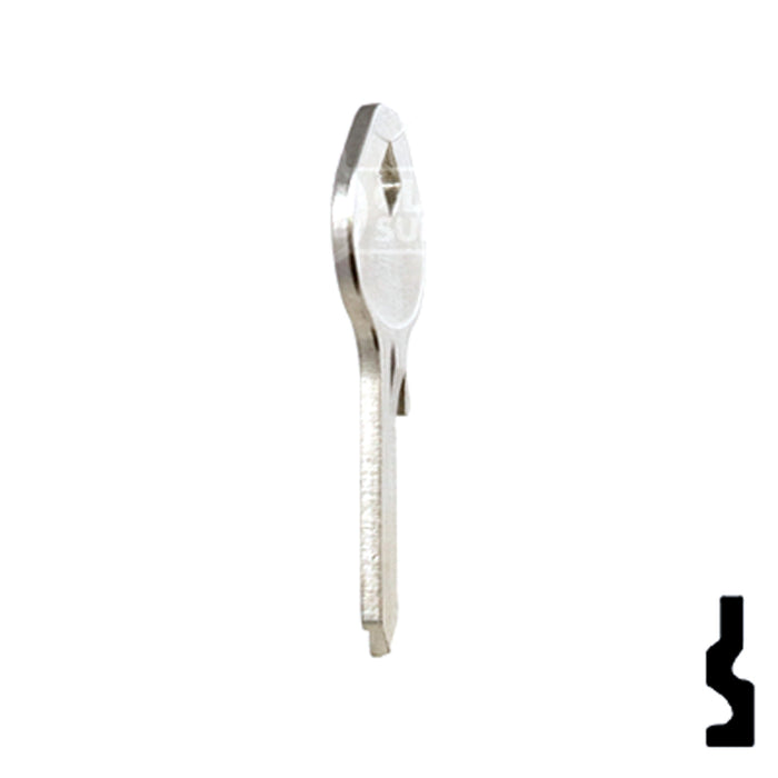Uncut Key Blank | Mintcraft Padlock | 1643 Padlock Key Ilco