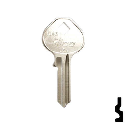 Uncut Key Blank | Mintcraft Padlock | 1643 Padlock Key Ilco