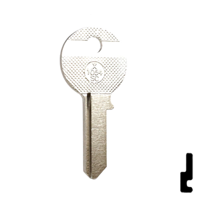 Uncut Key Blank | Padlock Key | X1054SC Padlock Key Ilco