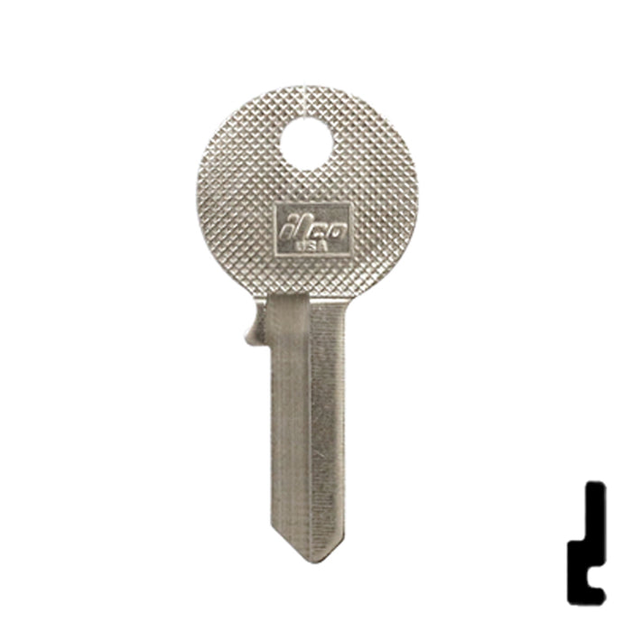 Uncut Key Blank | Padlock Key | X1054SC Padlock Key Ilco