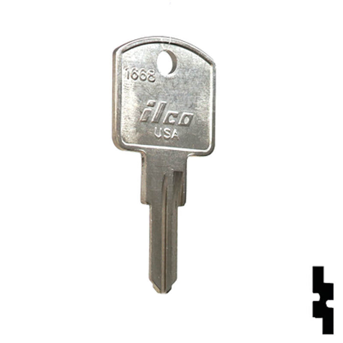 Uncut Key Blank | Richelieu | 1668 Padlock Key Ilco