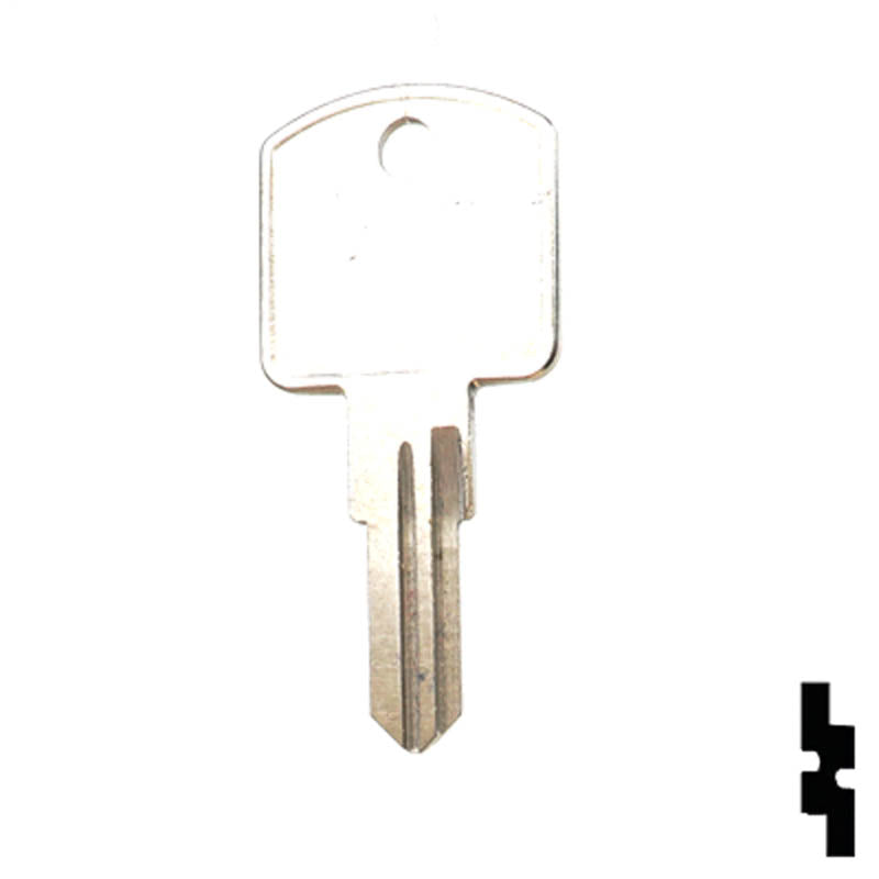 Uncut Key Blank | Richelieu | 1668 Padlock Key Ilco
