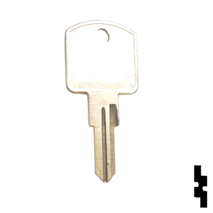 Uncut Key Blank | Richelieu | 1668 Padlock Key Ilco