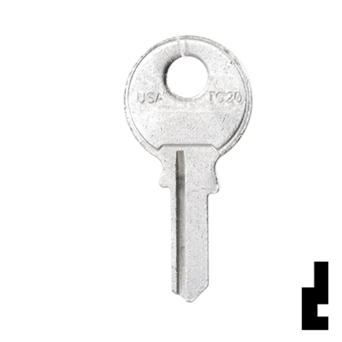 Uncut Key Blank | Tru-Guard | TG20 Padlock Key Ilco