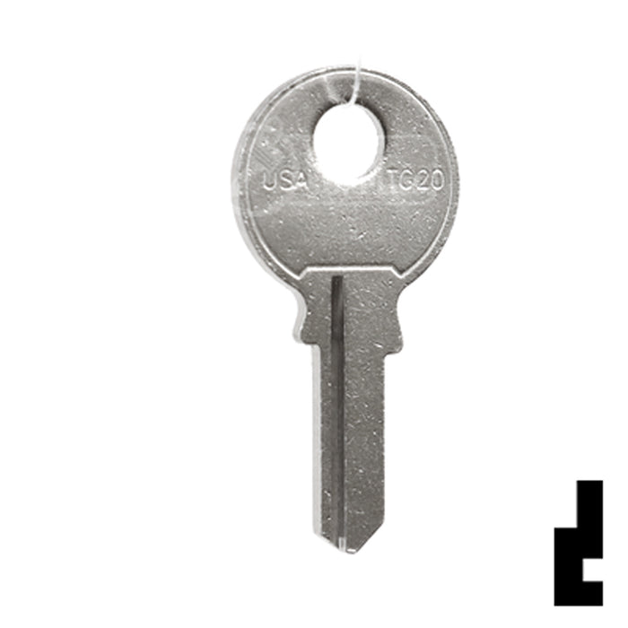 Uncut Key Blank | Tru-Guard | TG20 Padlock Key Ilco