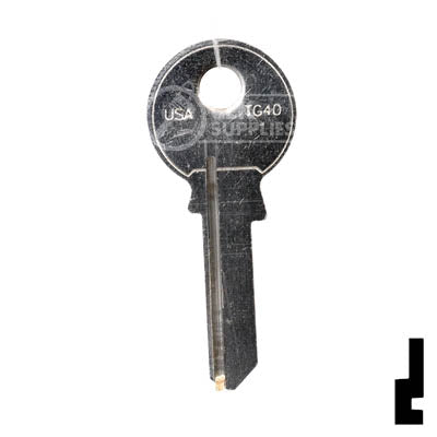 Uncut Key Blank | Tru-Guard | TG40 Padlock Key Ilco