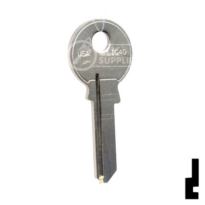 Uncut Key Blank | Tru-Guard | TG40 Padlock Key Ilco