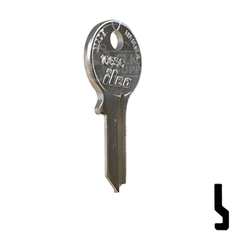 Uncut Key Blank | Viro | 1065C Padlock Key Ilco