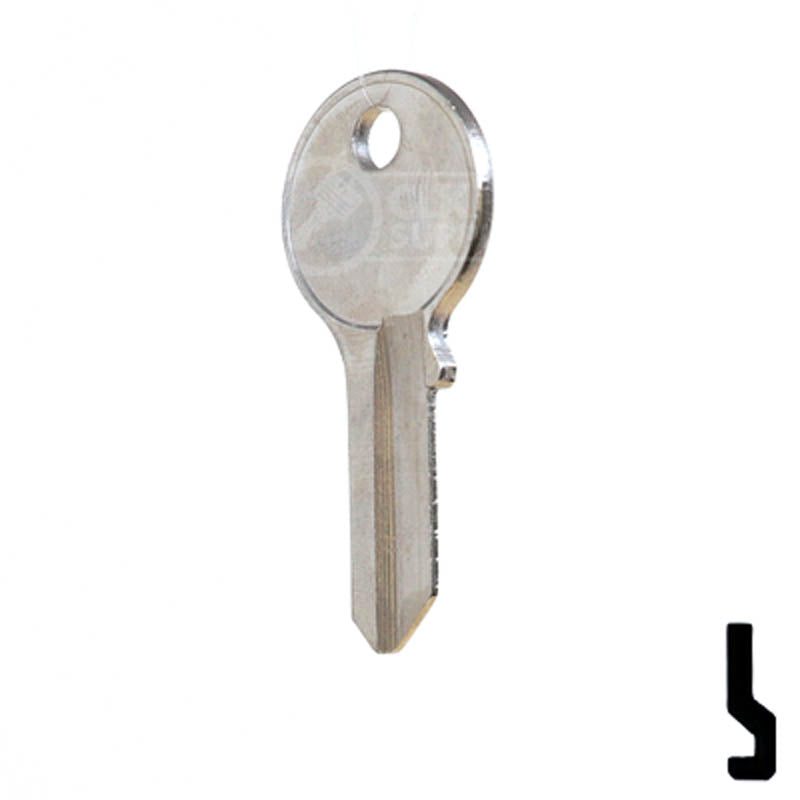 Uncut Key Blank | Viro | 1065C Padlock Key Ilco
