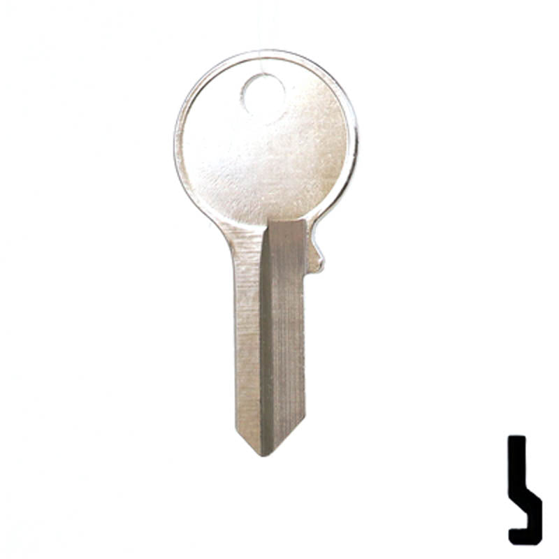 Uncut Key Blank | Viro | 1065C Padlock Key Ilco