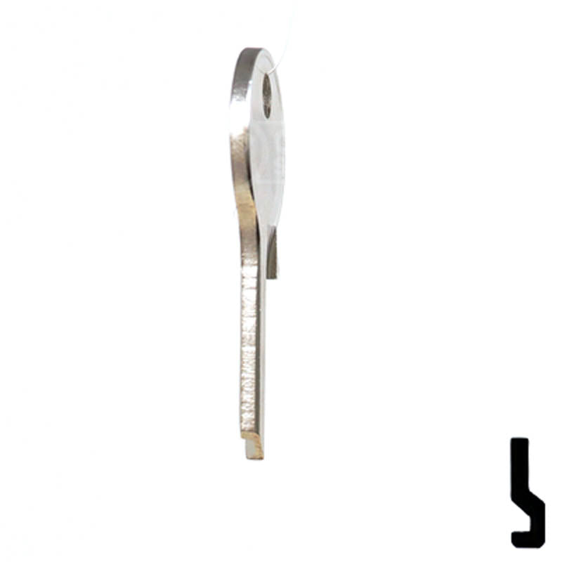 Uncut Key Blank | Viro | 1065C Padlock Key Ilco