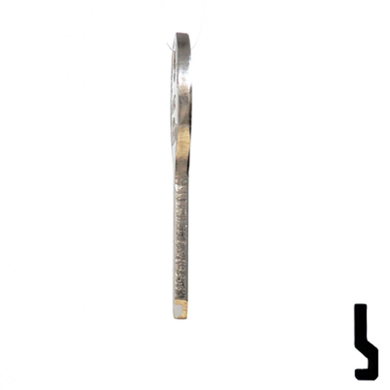 Uncut Key Blank | Viro | 1065C Padlock Key Ilco