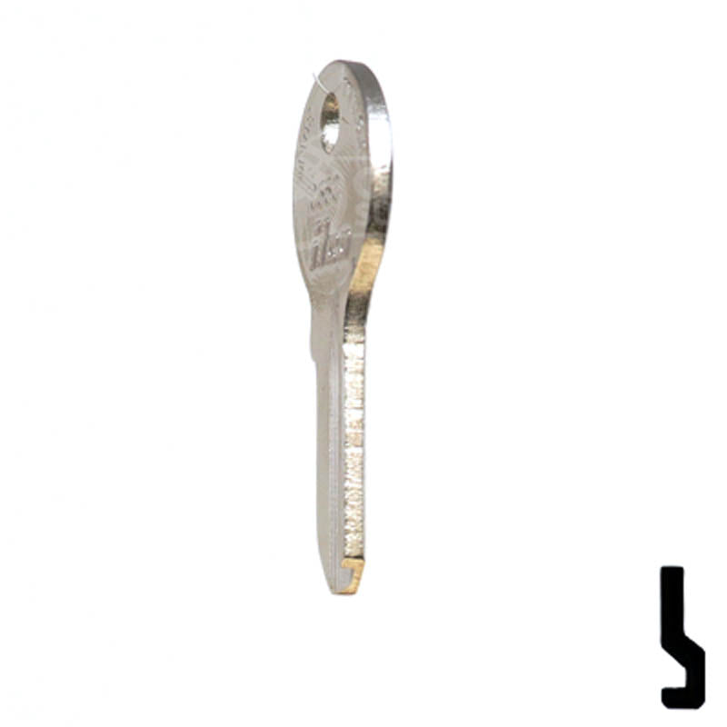 Uncut Key Blank | Viro | 1065C Padlock Key Ilco