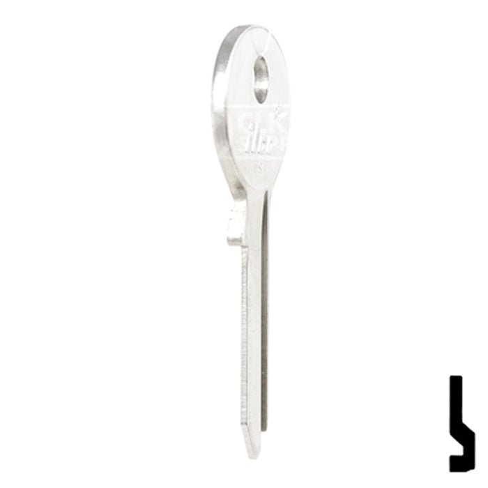 Uncut Key Blank | Viro | 185V Padlock Key Ilco