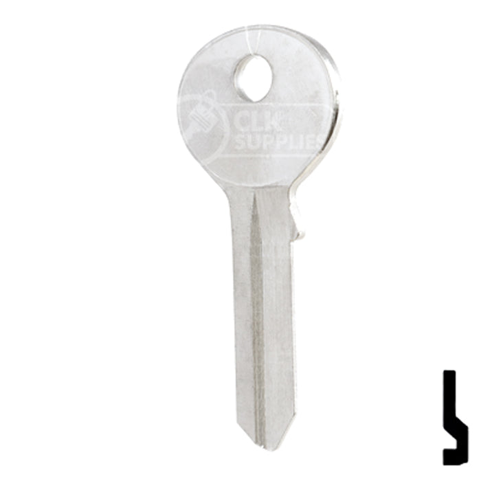 Uncut Key Blank | Viro | 185V Padlock Key Ilco