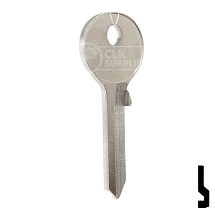 Uncut Key Blank | Viro | 185V Padlock Key Ilco