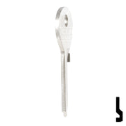 Uncut Key Blank | Viro | 185V Padlock Key Ilco