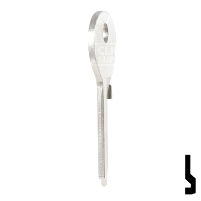 Uncut Key Blank | Viro | 185V Padlock Key Ilco