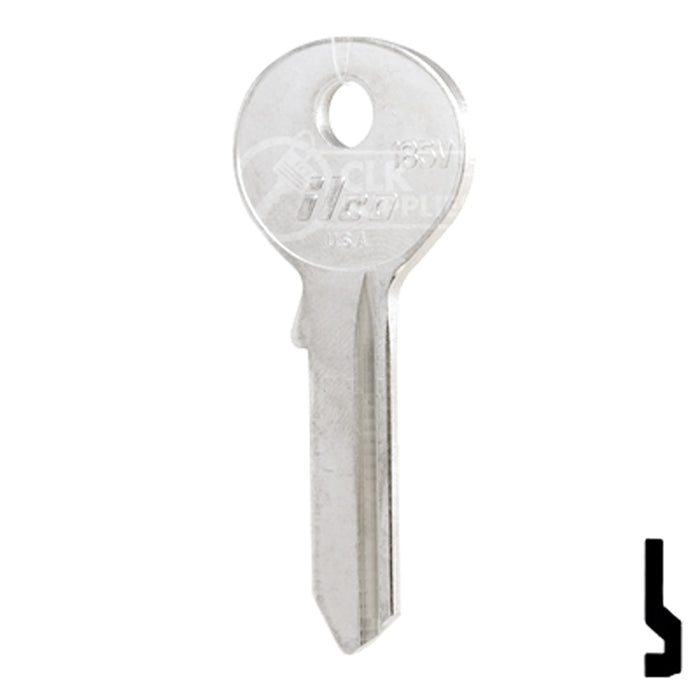 Uncut Key Blank | Viro | 185V Padlock Key Ilco