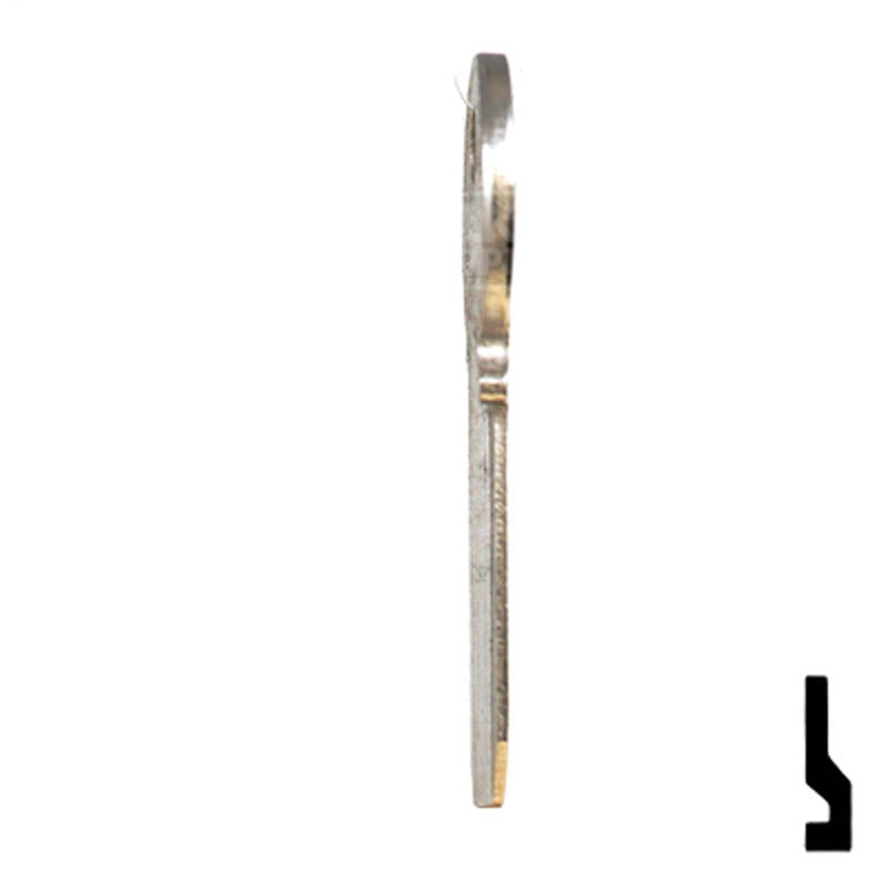 Uncut Key Blank | Viro | 191A Padlock Key Ilco
