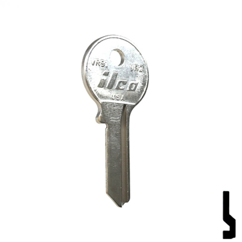 Uncut Key Blank | Viro | VR2, VR91 Padlock Key Ilco