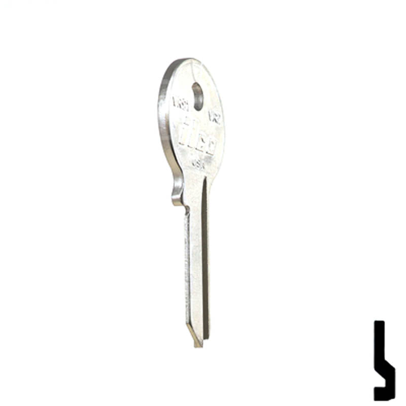 Uncut Key Blank | Viro | VR2, VR91 Padlock Key Ilco