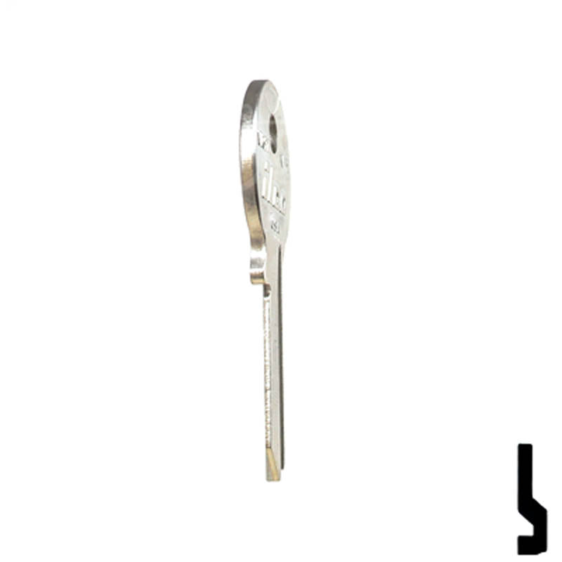 Uncut Key Blank | Viro | VR2, VR91 Padlock Key Ilco