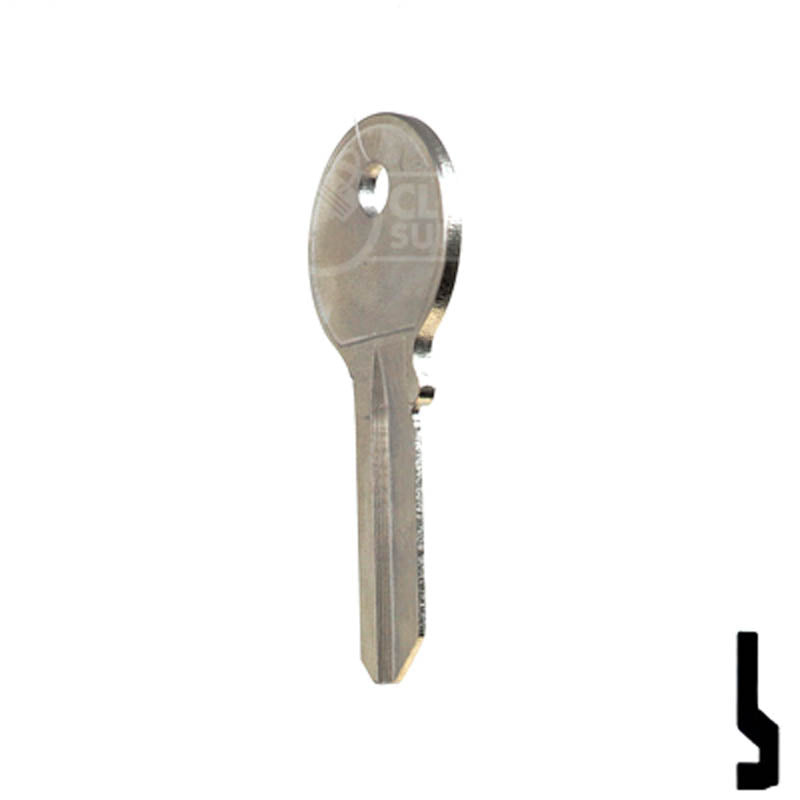 Uncut Key Blank | Viro | VR2, VR91 Padlock Key Ilco