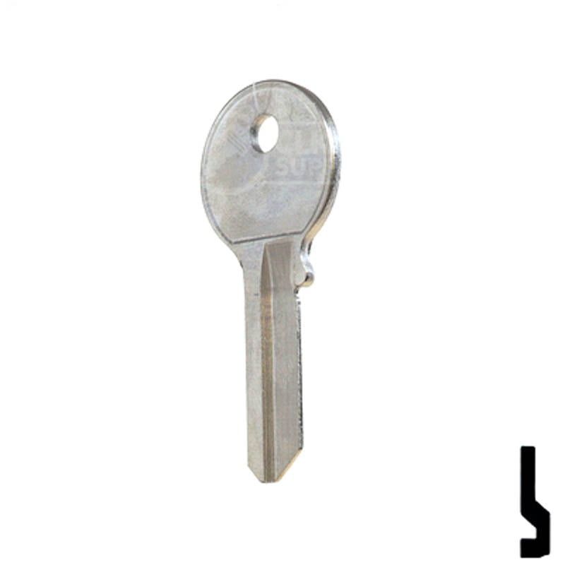 Uncut Key Blank | Viro | VR2, VR91 Padlock Key Ilco