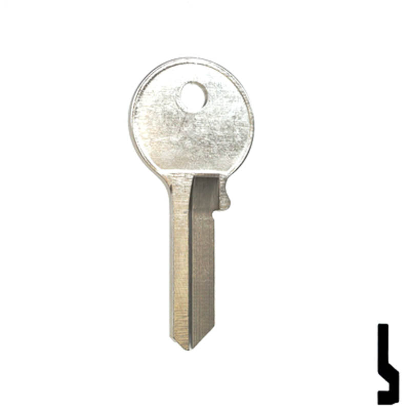 Uncut Key Blank | Viro | VR2, VR91 Padlock Key Ilco