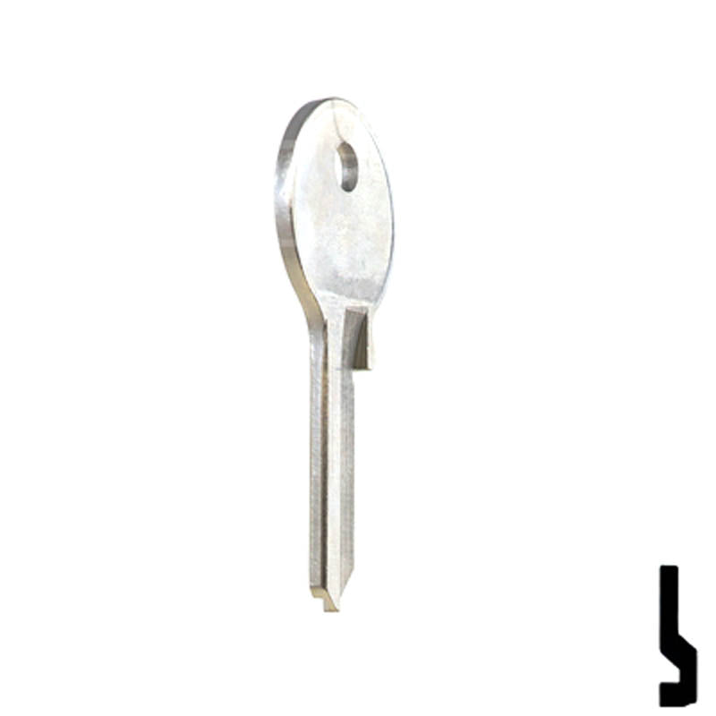 Uncut Key Blank | Viro | VR2, VR91 Padlock Key Ilco