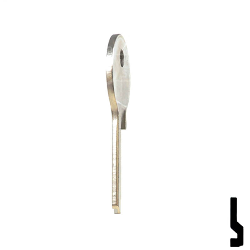 Uncut Key Blank | Viro | VR2, VR91 Padlock Key Ilco