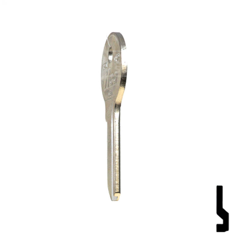 Uncut Key Blank | Viro | VR2, VR91 Padlock Key Ilco