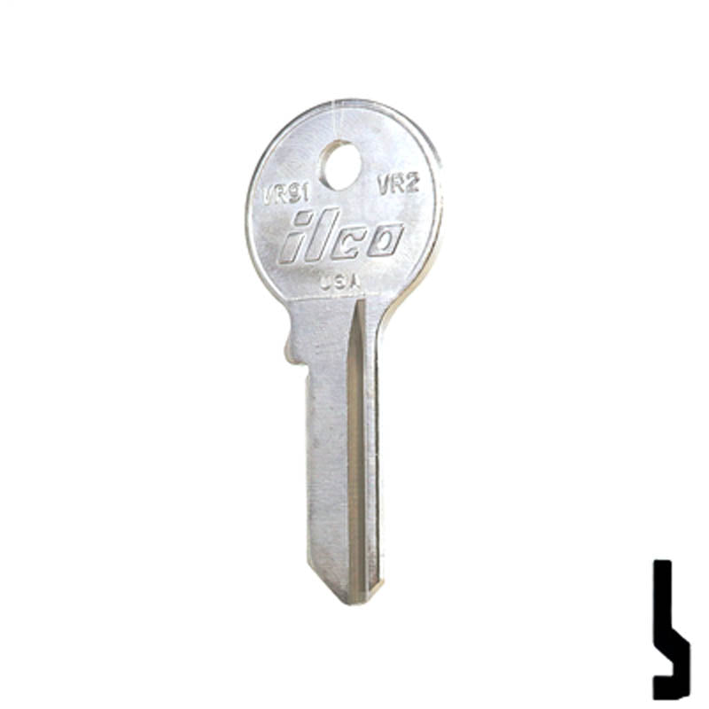 Uncut Key Blank | Viro | VR2, VR91 Padlock Key Ilco