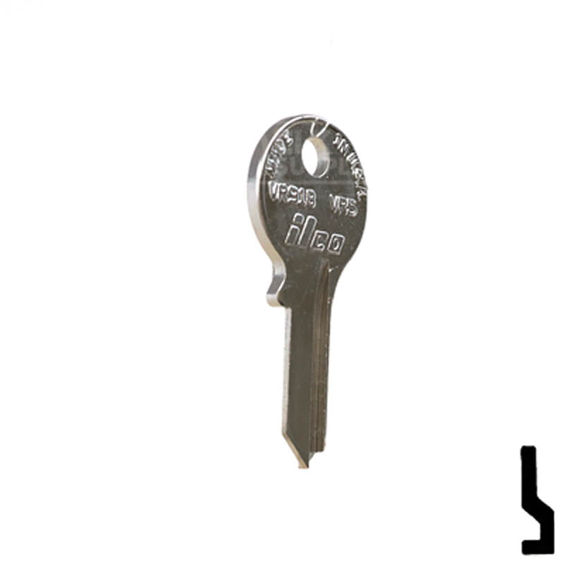 Uncut Key Blank | Viro | VR5, VR91B Padlock Key JMA USA