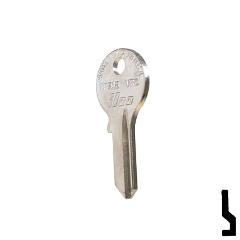 Uncut Key Blank | Viro | VR5, VR91B Padlock Key JMA USA