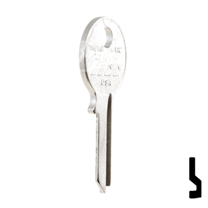 Uncut Key Blank | Viro | VR91AR, VR7 Padlock Key Ilco