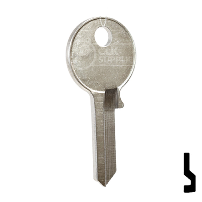 Uncut Key Blank | Viro | VR91AR, VR7 Padlock Key Ilco