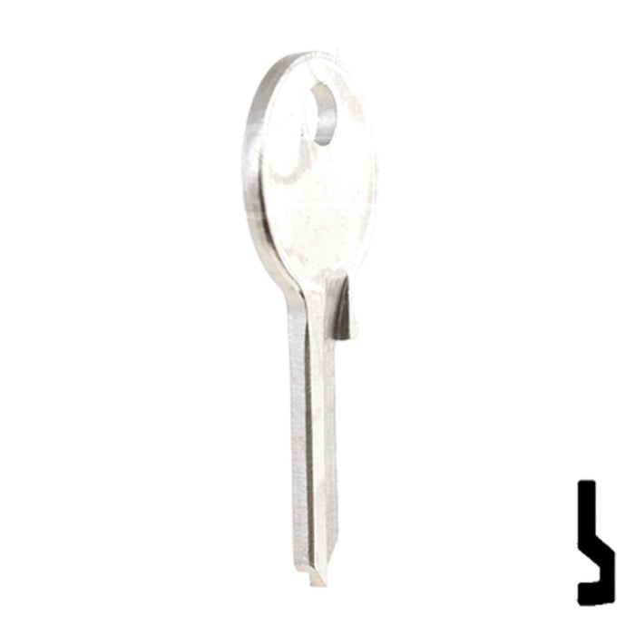 Uncut Key Blank | Viro | VR91AR, VR7 Padlock Key Ilco